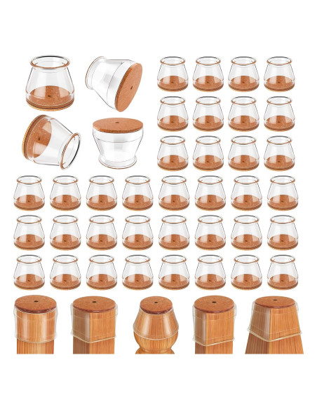 Ansible Protectores de Suelo para Patas de Sillas 36 Pcs Universal S