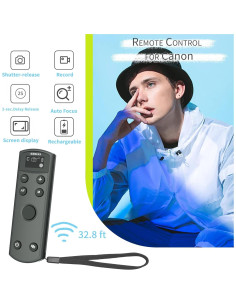 Control Remoto Inalámbrico AODELAN para Canon con Pantalla OLED 2