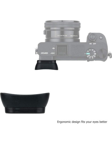 Copa ocular de silicona suave Jinjiacheng para Sony A6600 A6500 A6400