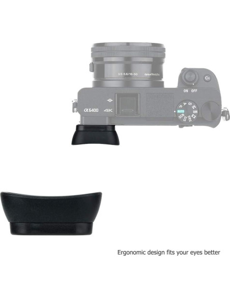 Copa ocular de silicona suave Jinjiacheng para Sony A6600 A6500 A6400