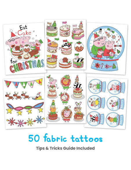 Kit de Tela para Suéter Feo Peppa Pig - 28 Tatuajes Temporales