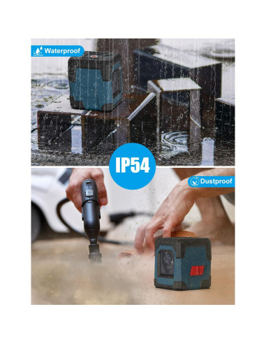 Nivel Láser RockSeed Autonivelación Verde con Trípode 119 cm