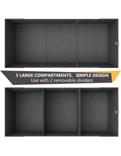 Organizador de Maletero MIU COLOR Plegable 81x33x30cm Negro 2