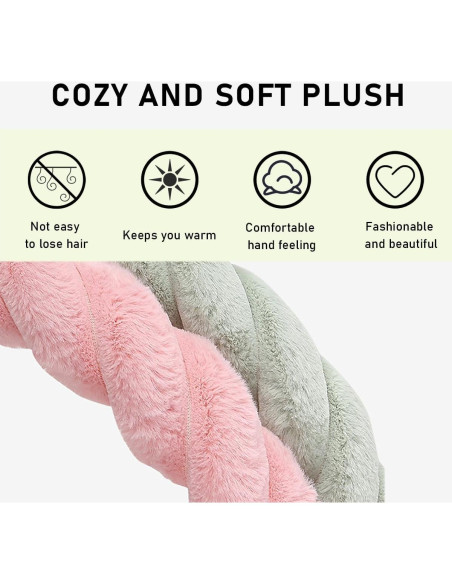 Cubierta de Volante de Coche Peluda KVAEY 38.1 cm Morado