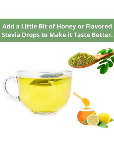 60 Bolsitas de Té de Moringa Natural VitalForest - Sin Cafeína