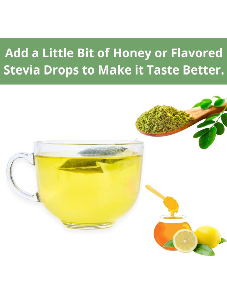 60 Bolsitas de Té de Moringa Natural VitalForest - Sin Cafeína