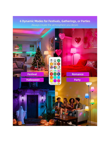 Bombilla LED iLC 12W RGB Control Remoto 2700K Paquete de 2