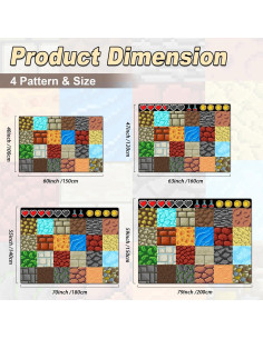 Alfombra de Juego Antideslizante Choosmile 1.40x1.78m Pixel 2