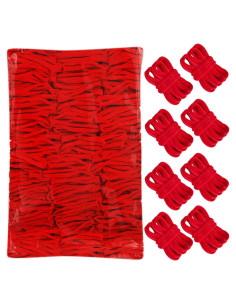 600 Anillos de Telar Rojos DNPHRPY 7" Manualidades DIY