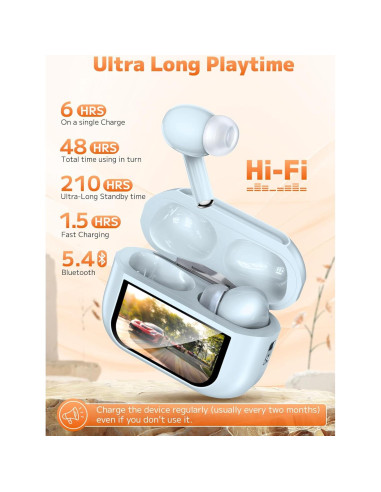 Auriculares Inalámbricos Huizhou T20 Bluetooth 5.4 con ANC