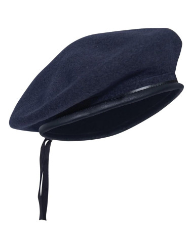 Gorra Boina Militar SILAK Azul Unisex de Lana Premium