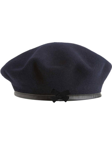 Gorra Boina Militar SILAK Azul Unisex de Lana Premium