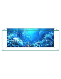 Fondo de Acuario Adherente Estático ADQHD 30x60 cm Océano Azul