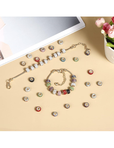 10 Pcs Pulsera de Serpiente Ajustable ZYEHXED 20 cm Plata