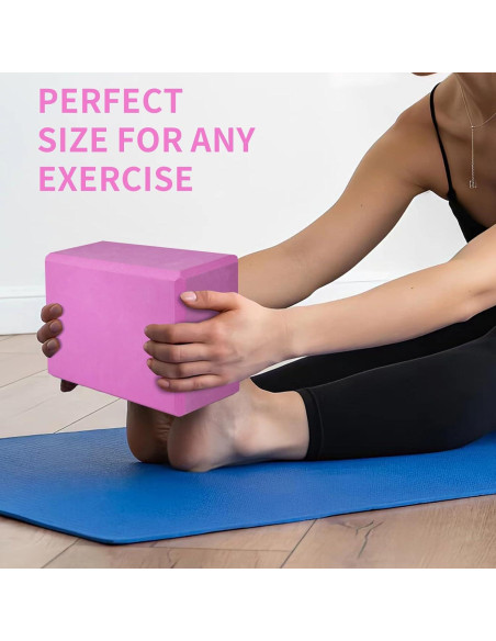 2 Bloques de Yoga H.J. Immbir EVA Antideslizantes 22.86x15.24x10.16 cm
