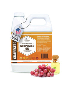 Aceite de Semilla de Uva Orgánico 32 oz 100% Puro Natural