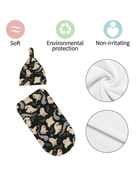 Manta de Envueltos para Recién Nacidos DTYYFBSN Hallowmas