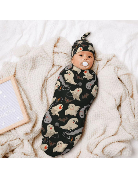 Manta de Envueltos para Recién Nacidos DTYYFBSN Hallowmas