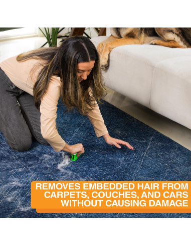 FurDozer X3 PRO Removedor de Pelo de Mascotas Verde 2 Paquete