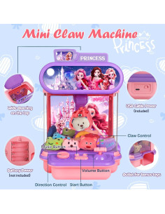 Mini Máquina de Garras TingingYuli Princesa-B con 20 Juguetes 2