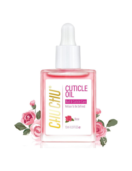 Aceite para Cutículas CHUCHU 15ml Rosa y Jojoba Hidratante