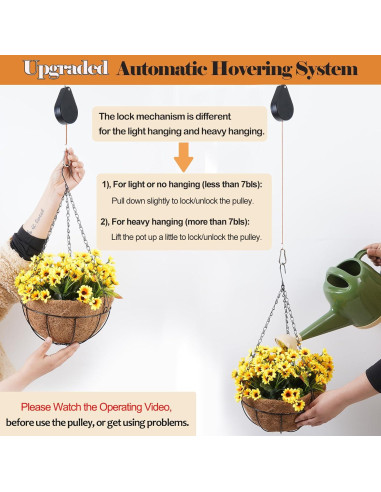 Soporte de Planta Retráctil WROSWT 6Pcs Negro 13.6kg