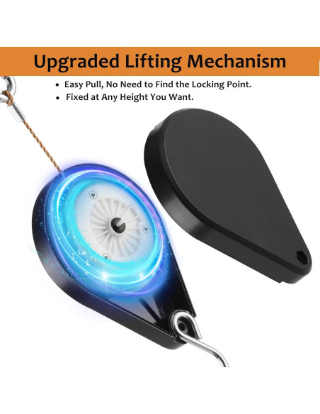 Soporte de Planta Retráctil WROSWT 6Pcs Negro 13.6kg