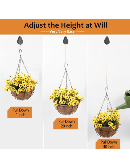 Soporte de Planta Retráctil WROSWT 6Pcs Negro 13.6kg