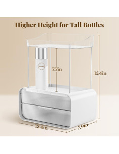 Organizador de Encimera de Baño Delamu 2 Cajones 4 Niveles 2