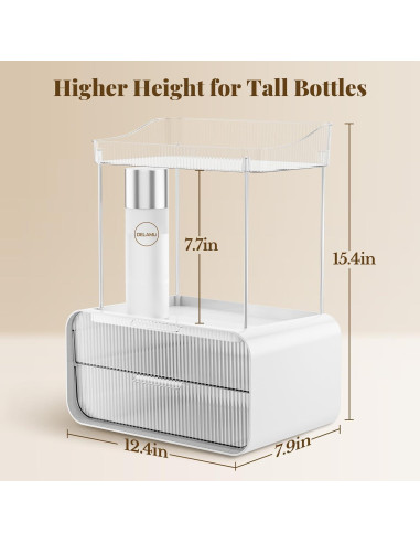 Organizador de Encimera de Baño Delamu 2 Cajones 4 Niveles