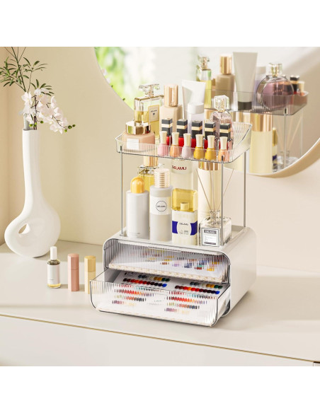 Organizador de Encimera de Baño Delamu 2 Cajones 4 Niveles