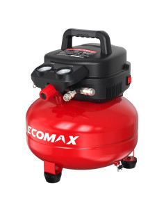 Compresor de Aire ECOMAX Pancake 6 Gal 1.5HP 175 PSI Portátil