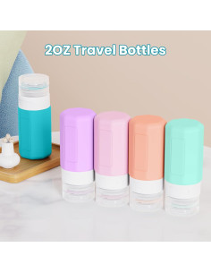 Botellas de Viaje Silicona Ruinovate 59 ml 5 Piezas Multi-color 2
