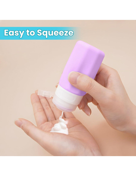 Botellas de Viaje Silicona Ruinovate 59 ml 5 Piezas Multi-color