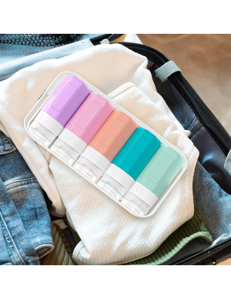 Botellas de Viaje Silicona Ruinovate 59 ml 5 Piezas Multi-color