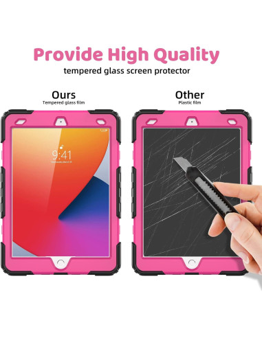 Funda Protectora Rosa BLOSOMEET para iPad 10.2 9na/8va/7ma Gen