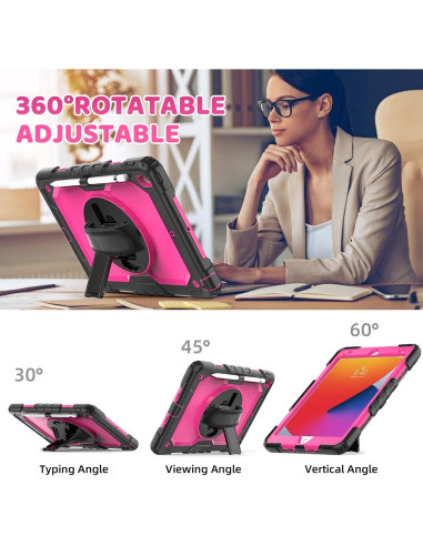 Funda Protectora Rosa BLOSOMEET para iPad 10.2 9na/8va/7ma Gen