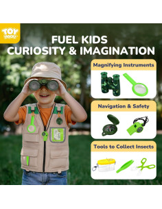 Kit de Explorador TOY Life para Niños 3-12 Años con Binoculares 2