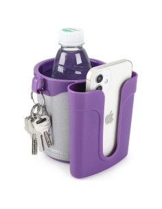 Soporte para Taza de Bicicleta Accmor 3 en 1 Gris Púrpura