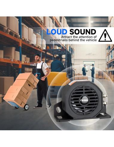 Alarma de Respaldo FARBIN 110dB 12V-48V Impermeable