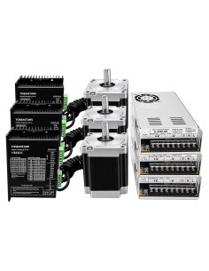 Kit Controlador CNC 3 Ejes TOSEASTARS Nema34 4.5Nm 400W