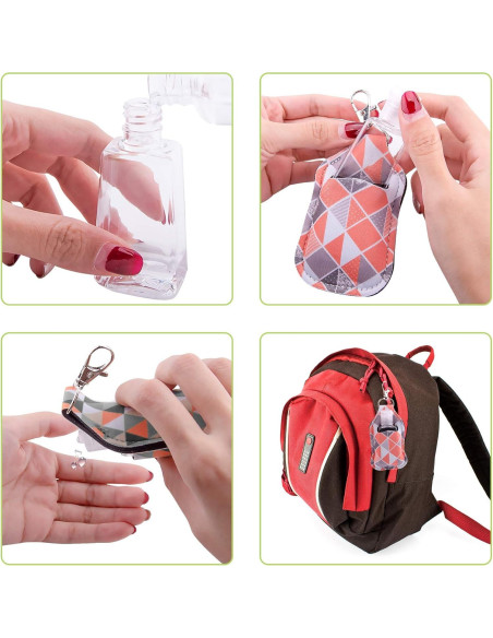 Set Duufin 40 Soportes Llave y Botellas Viaje 30ml