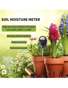 Medidor de Humedad del Suelo IUSEIT para Jardín 17 cm 2