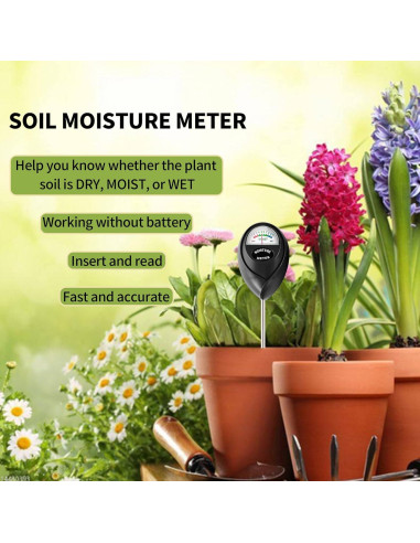 Medidor de Humedad del Suelo IUSEIT para Jardín 17 cm