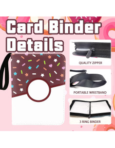 Álbum de Tarjetas 900 Bolsillos Piefectpie Donut Rosa 2