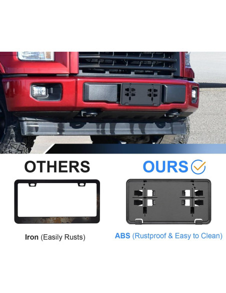 Marco de Placa de Licencia Frontal GZSH para F150 2015-2017