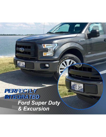 Marco de Placa de Licencia Frontal GZSH para F150 2015-2017