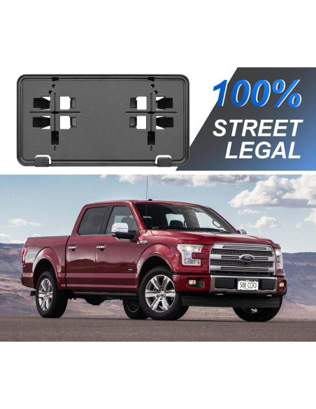 Marco de Placa de Licencia Frontal GZSH para F150 2015-2017