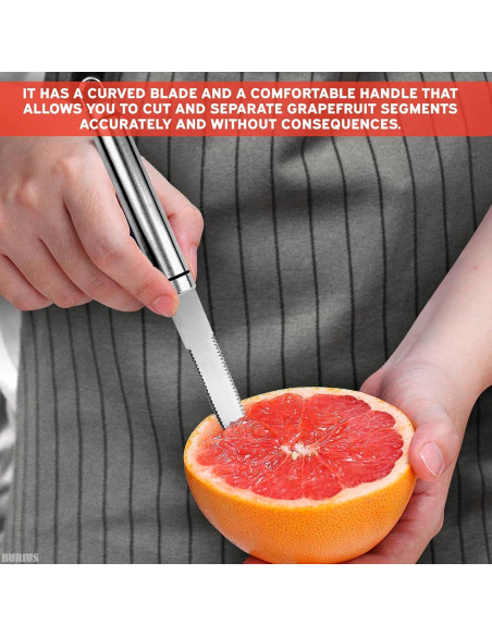 Cuchillo de Pomelo BURIUS de Acero Inoxidable 20.32 cm