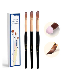 Set de Brochas Acrílicas Airsee 3 Pcs - Tamaños 8, 10, 14